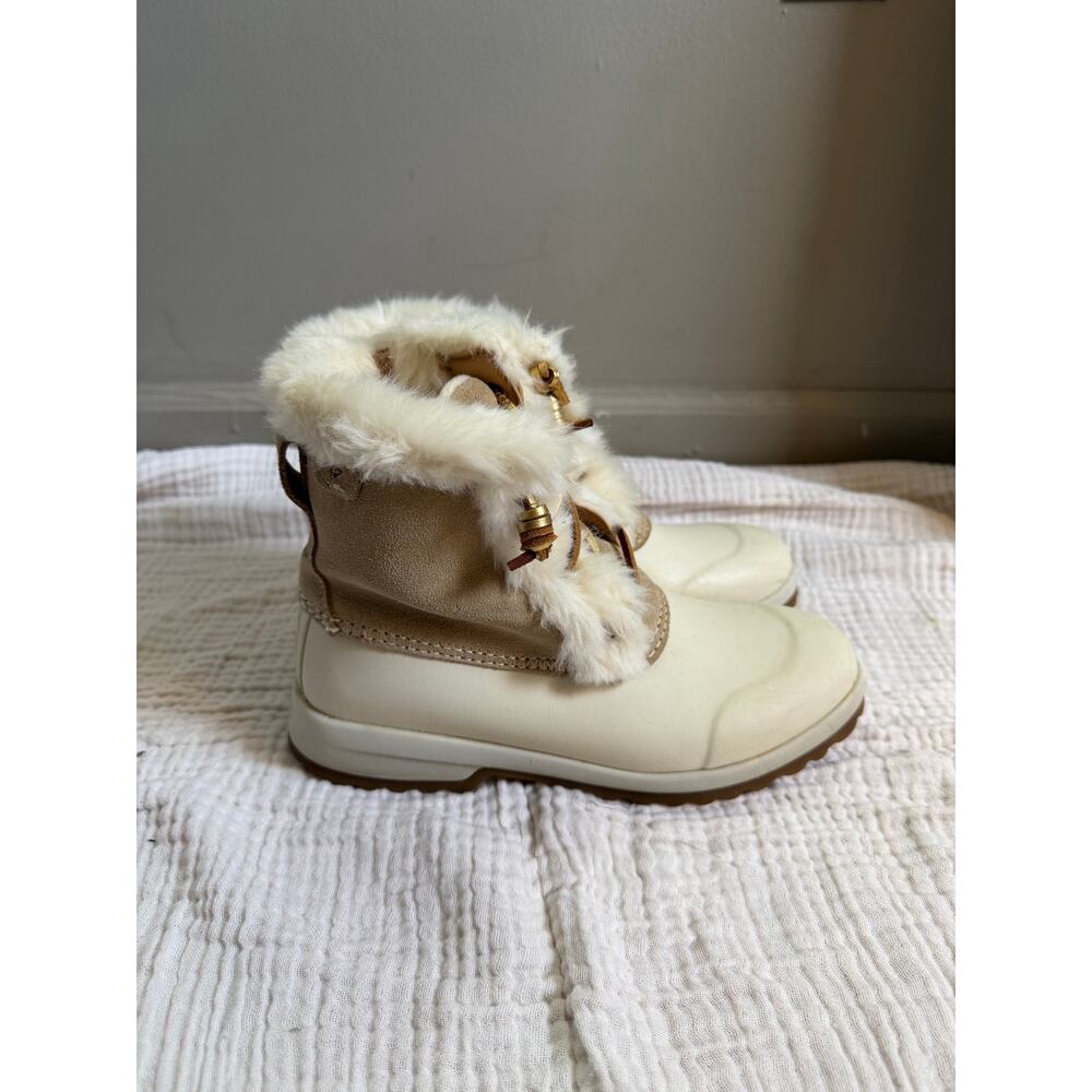 Sperry Women's Maritime Repel cream combo size 7 waterproof boots - Picture 3 of 13